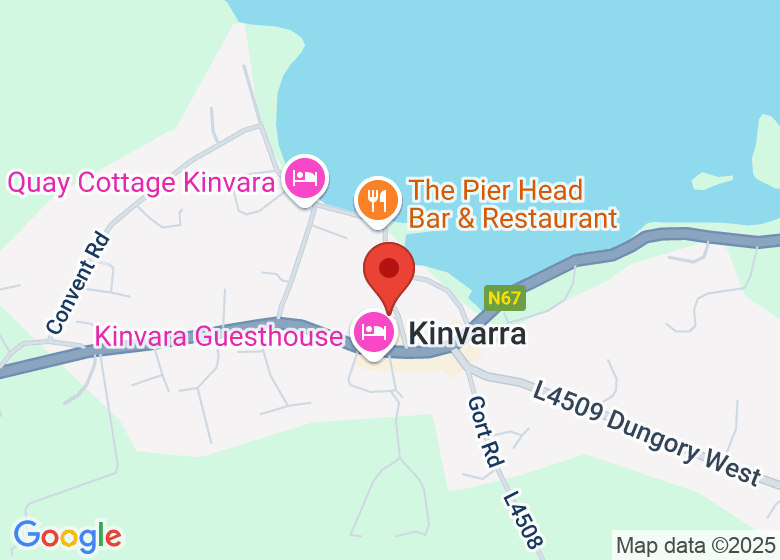 Map showing location of Courthouse Kinvara