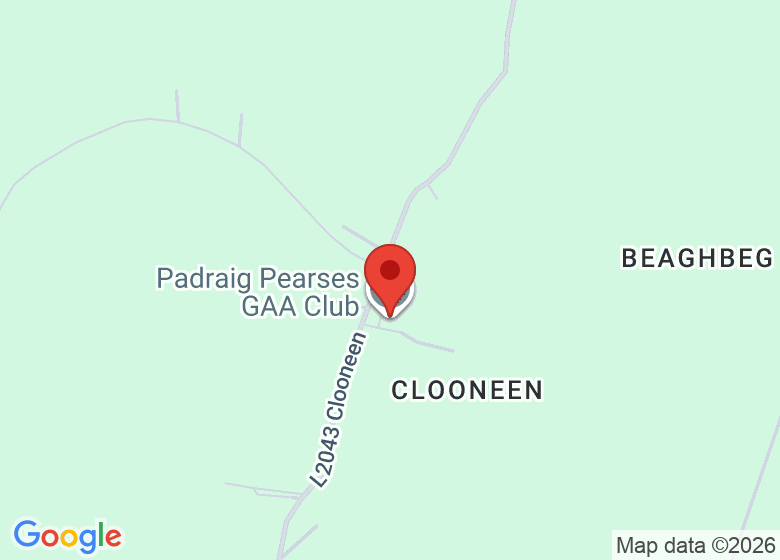 Map showing location of Padraig Pearses GAA Club