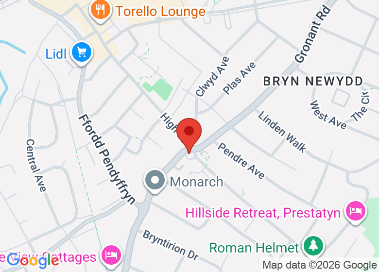 Map showing location of The Boujee Barn