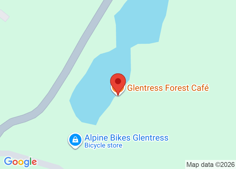 Map showing location of Glentress Forest Café