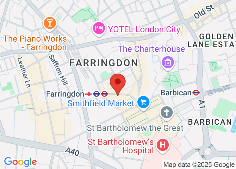 Map showing location of The Gallery, Alan Baxter Building