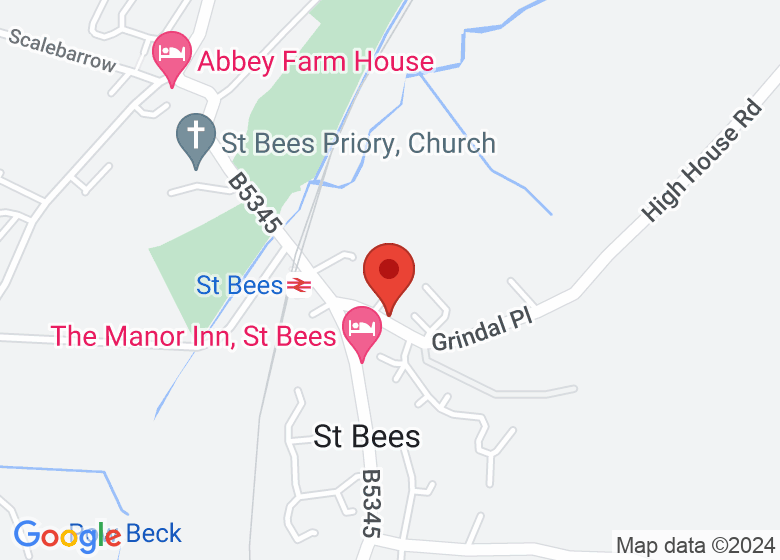 Map showing location of St Bees Village Hall (Hodgetts) 