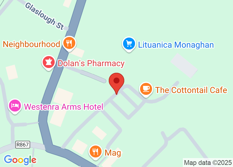 Map showing location of MA Fitness Club