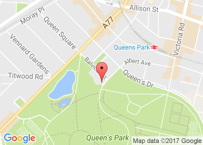 Map showing event location