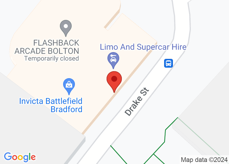 Map showing location of Invicta Battlefield Bradford