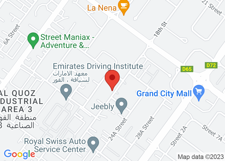 Map showing location of Soultrap Studio