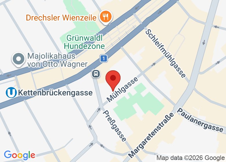 Karte mit Standort von Kleiner Ehrbar Saal