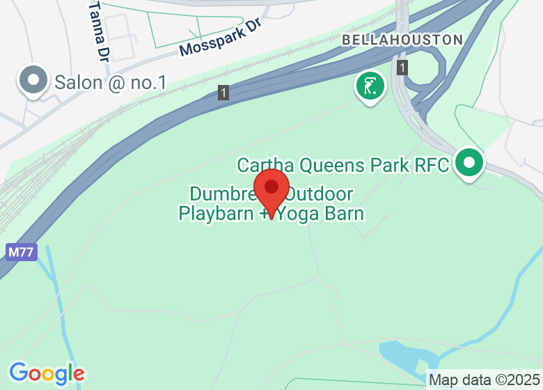 Map showing location of Dumbreck Outdoor Playbarn + Yoga Barn