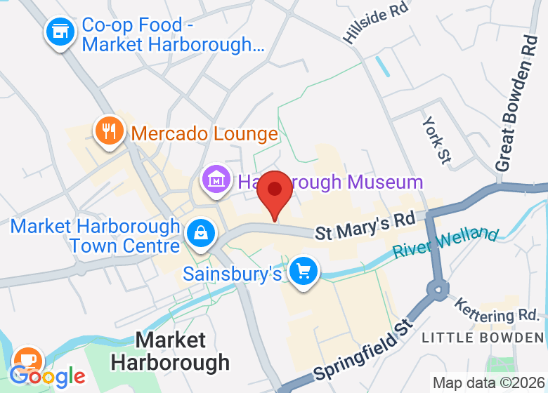 Map showing location of Taste Social