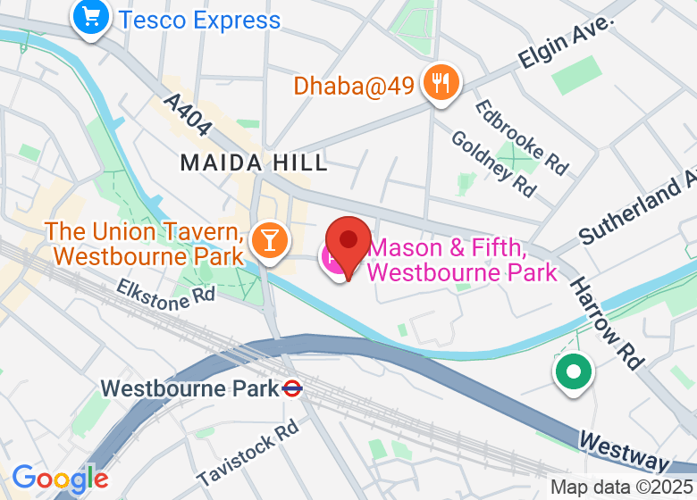 Map showing location of Mason & Fifth, Westbourne Park