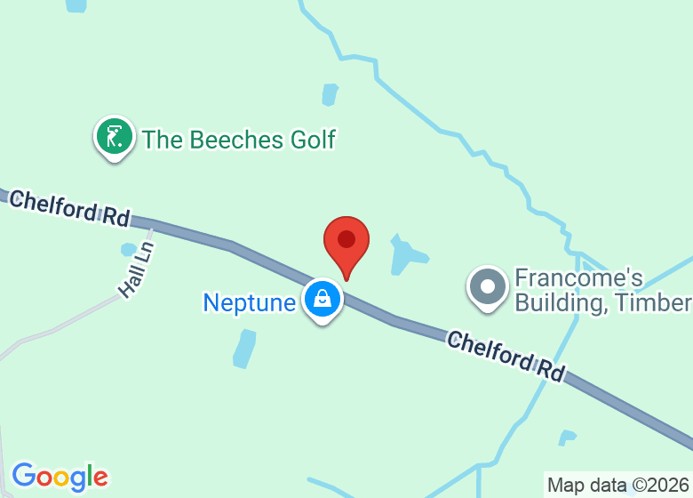 Map showing location of New Barn Farm