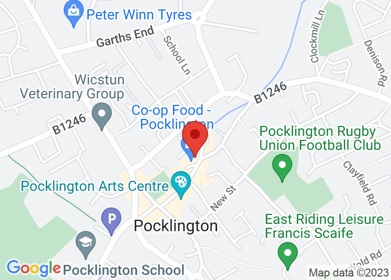 Map showing location of Little Bea
