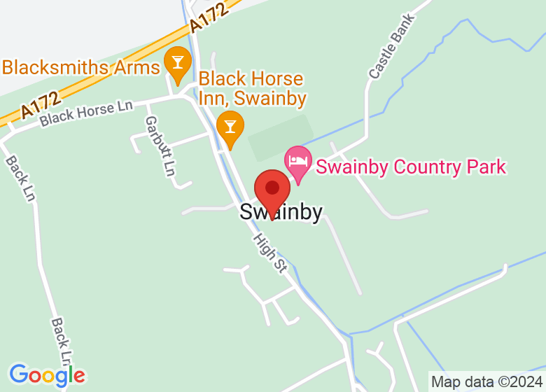 Map showing location of Holy Cross Church Hall