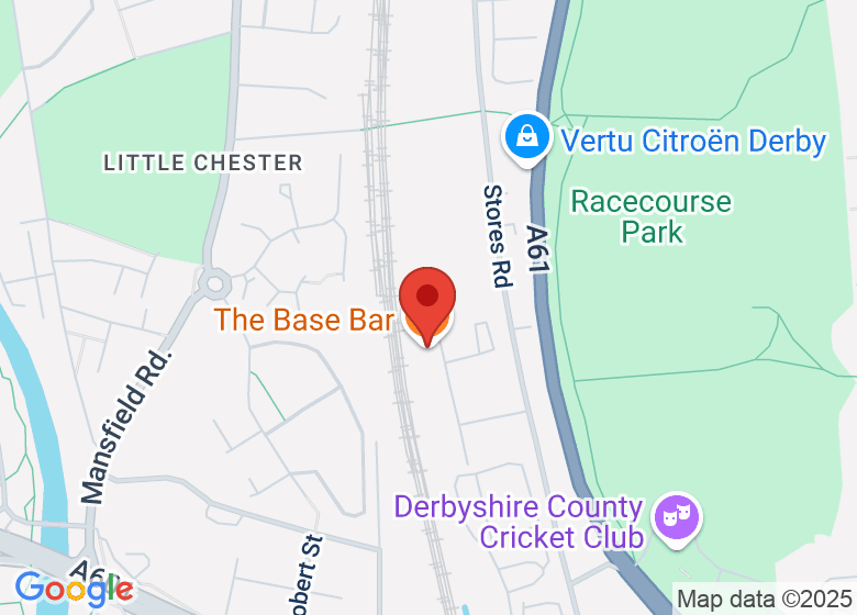 Map showing location of The Base Bar