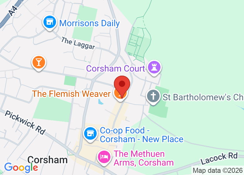 Map showing location of Corsham Town Council