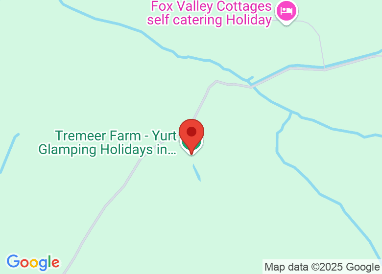 Map showing location of Tremeer Farm