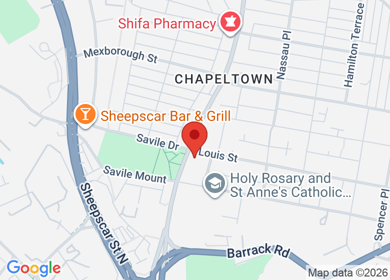 Map showing location of Northern School of Contemporary Dance