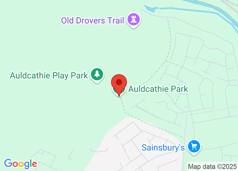Map showing location of Auldcathie Park