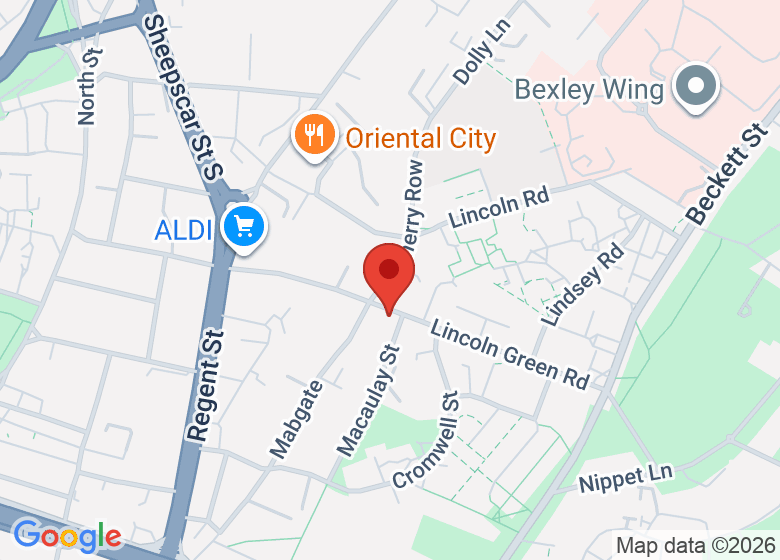 Map showing location of The Dance Studio Leeds