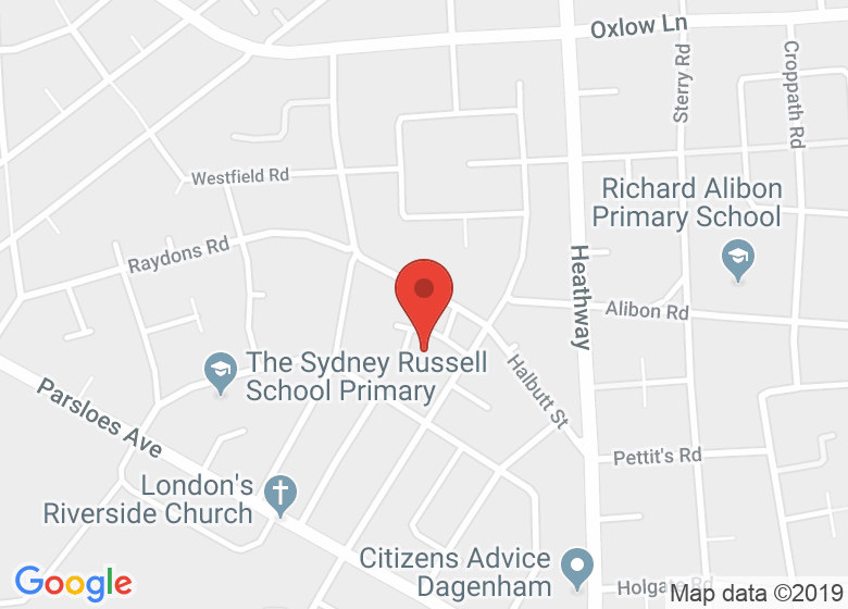 Map showing location of Fanshawe Community Centre