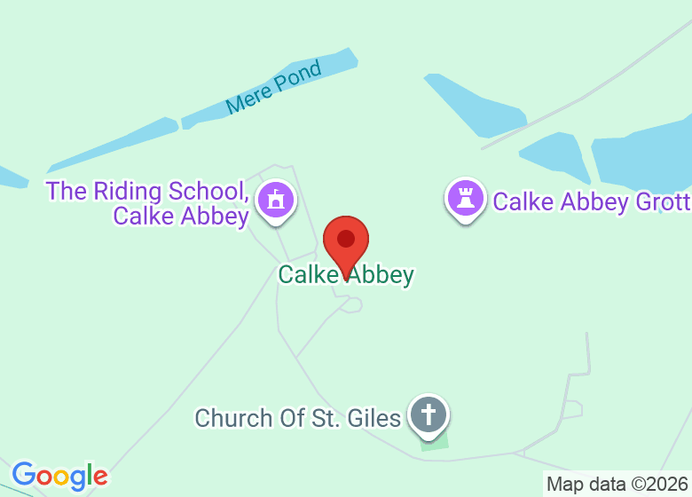 Map showing location of Calke Abbey