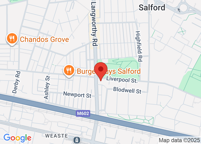 Map showing location of Langworthy Cornerstone