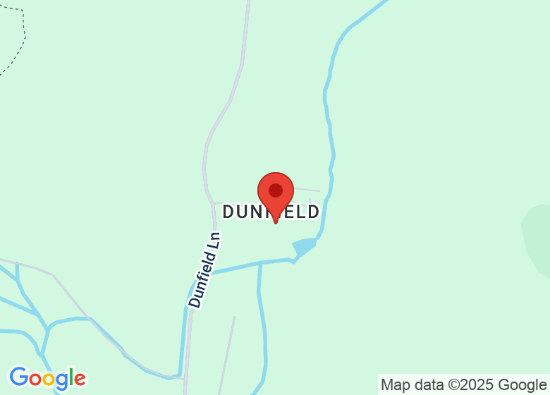 Map showing location of Dunfield House