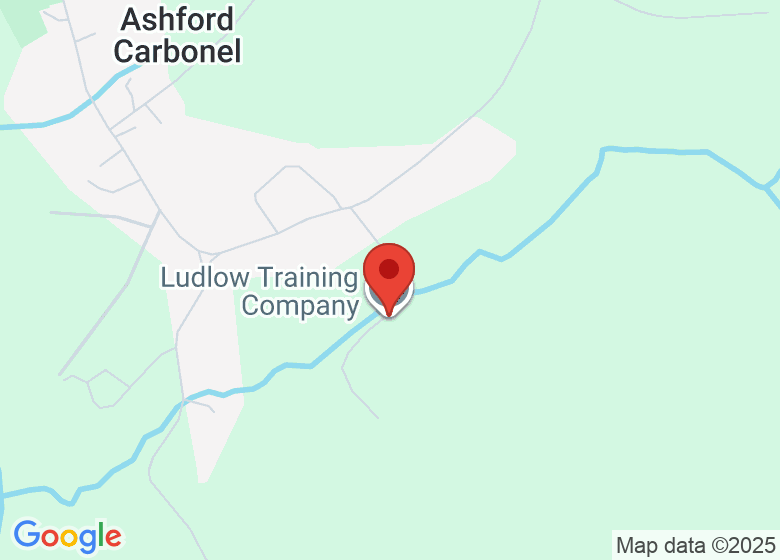 Map showing location of Ludlow Training Company Ltd
