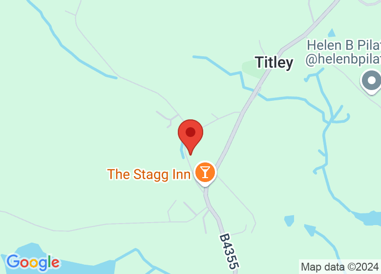 Map showing location of Titley Village Hall