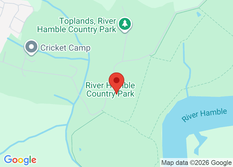 Map showing location of The Barn at Barnfield - River Hamble Country Park