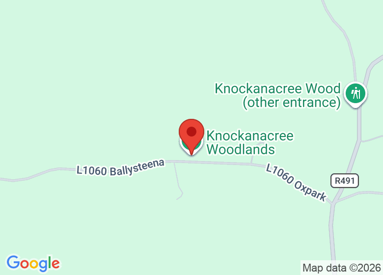 Map showing location of Knockanacree Woodlands - Front/Main Entrance 