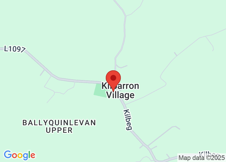 Kart som viser plasseringen av Kilbarron Village 