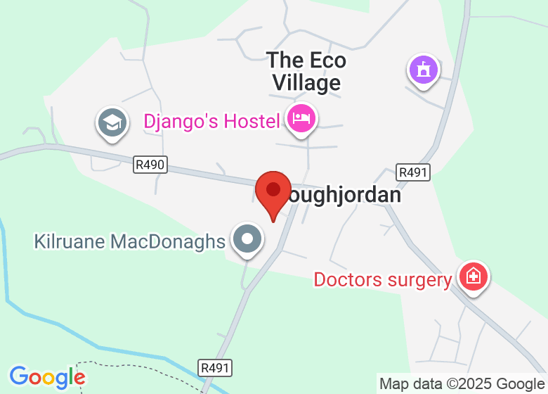 Map showing location of St. Kieran's Hall