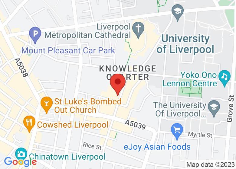 Map showing location of 24 Hope Street Studios