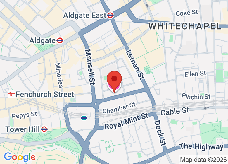 Map showing location of Leonardo Royal Hotel London Tower Bridge