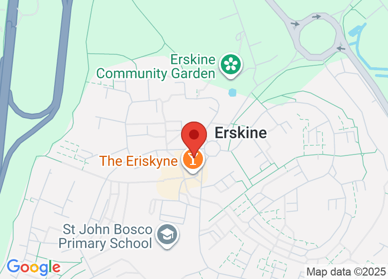 Map showing location of Bargarran Community Centre