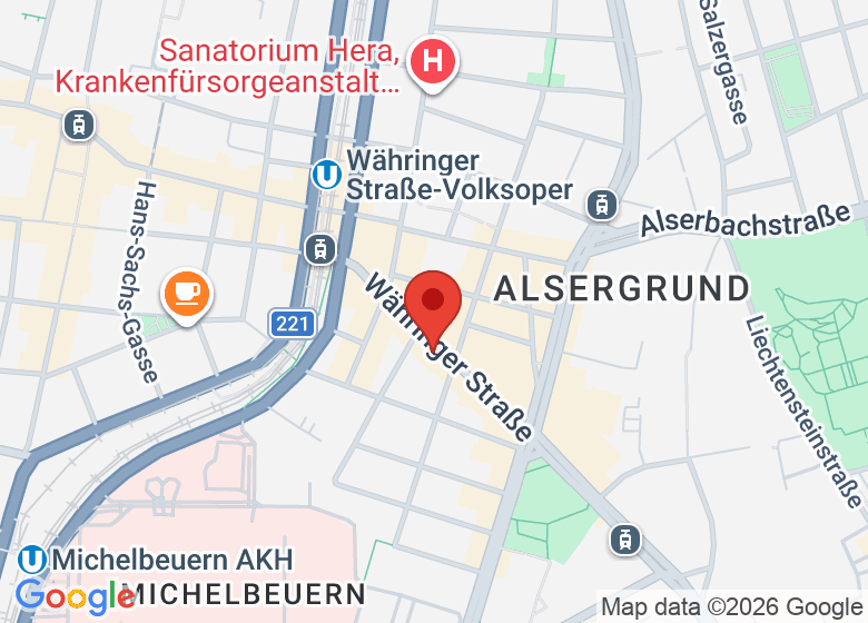 Map showing location of WUK