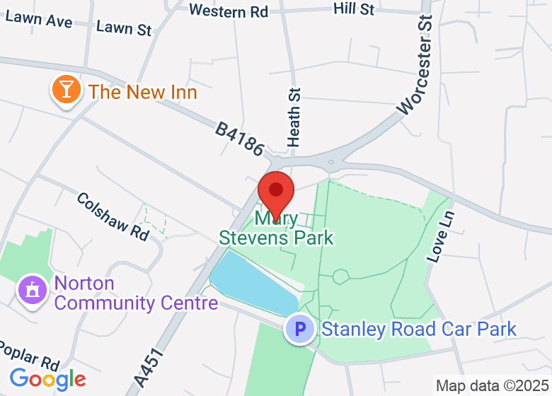 Map showing location of Mary Stevens Park