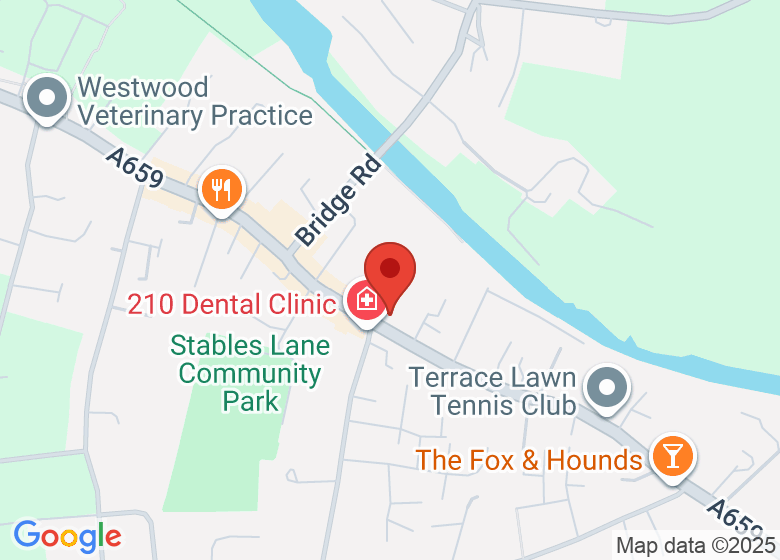 Map showing location of Boston Spa Village Hall