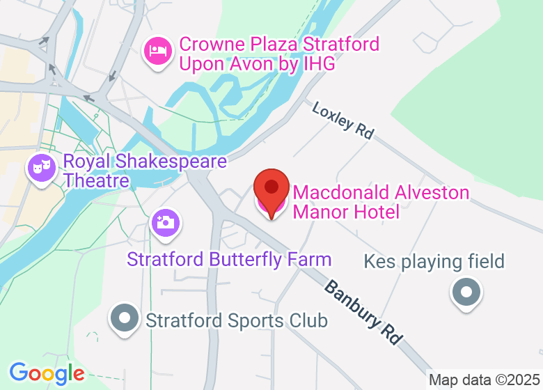 Map showing location of Macdonald Alveston Manor Hotel
