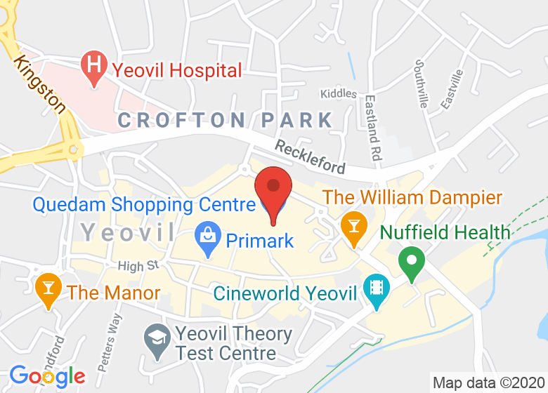 Map showing location of The Huddle @ Quedam Shopping Centre