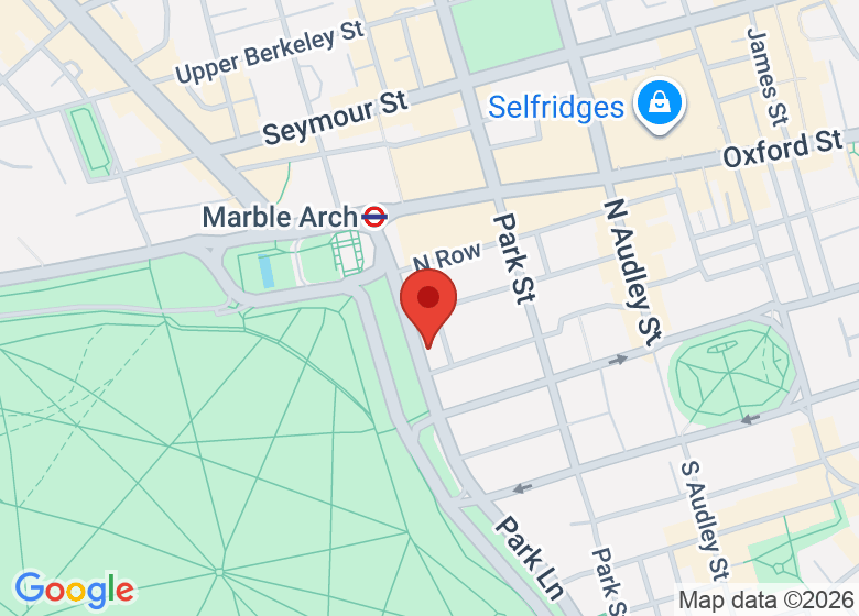 Map showing location of Dr. Preema London Clinic