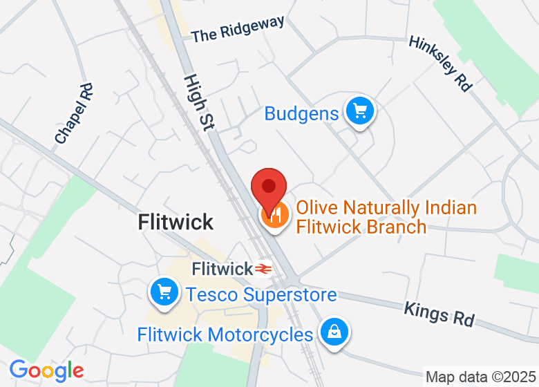 Map showing location of Crafty Little Things