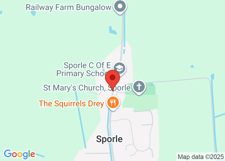 Map showing location of Sporle Community Centre
