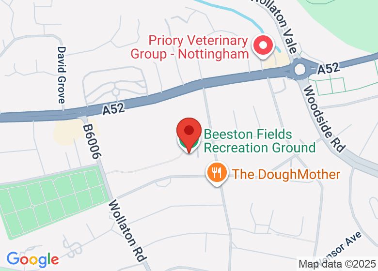 Map showing location of Beeston Fields Recreation Ground
