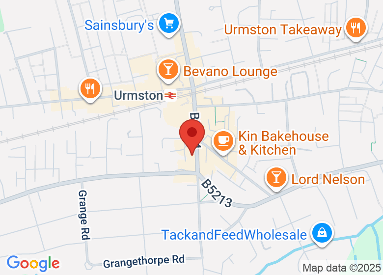 Map showing location of The Pilates Rooms Urmston
