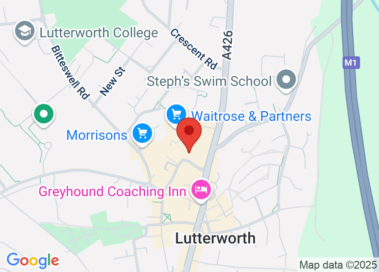 Map showing location of Wycliffe Rooms