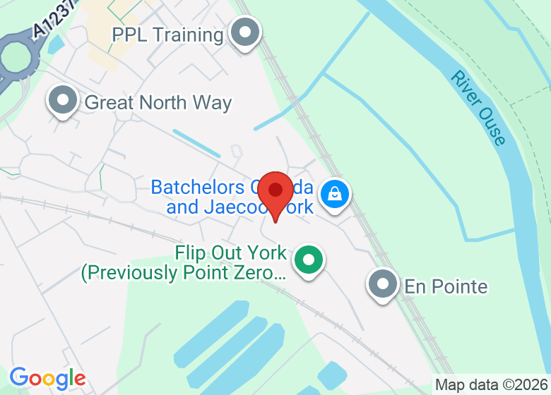 Map showing location of Popolo Ceramico North Yorkshire