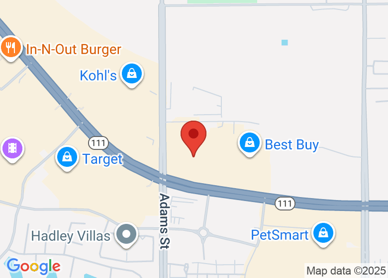 Map showing location of YogaSix La Quinta