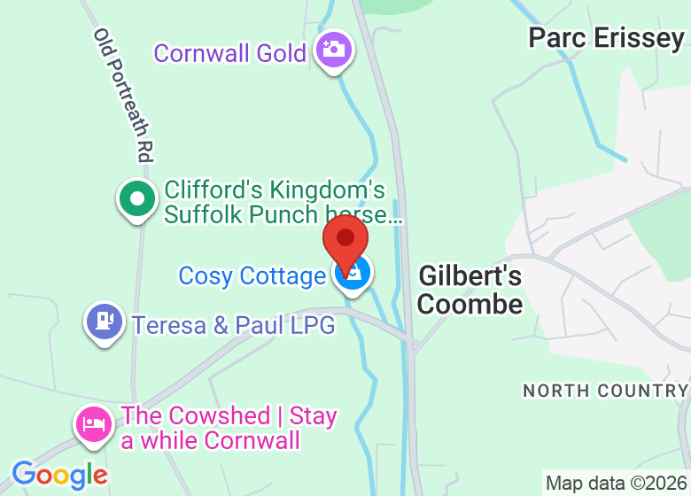 Map showing location of Redruth Archers